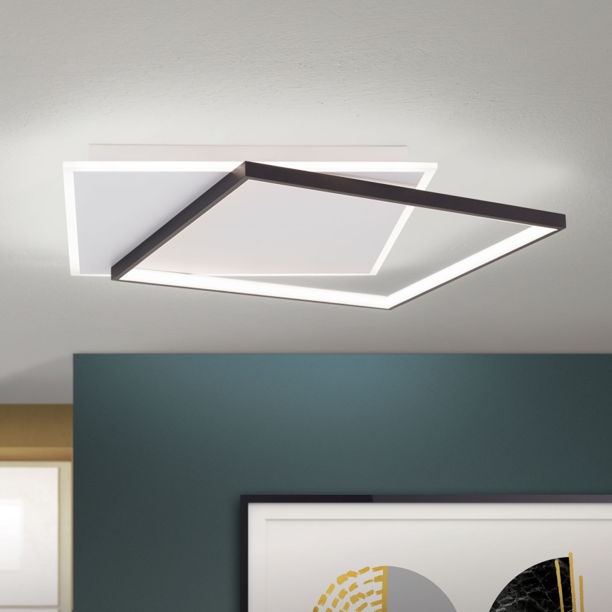 LED Dimmable ceiling light EMANUEL LED/50W/230V white/black