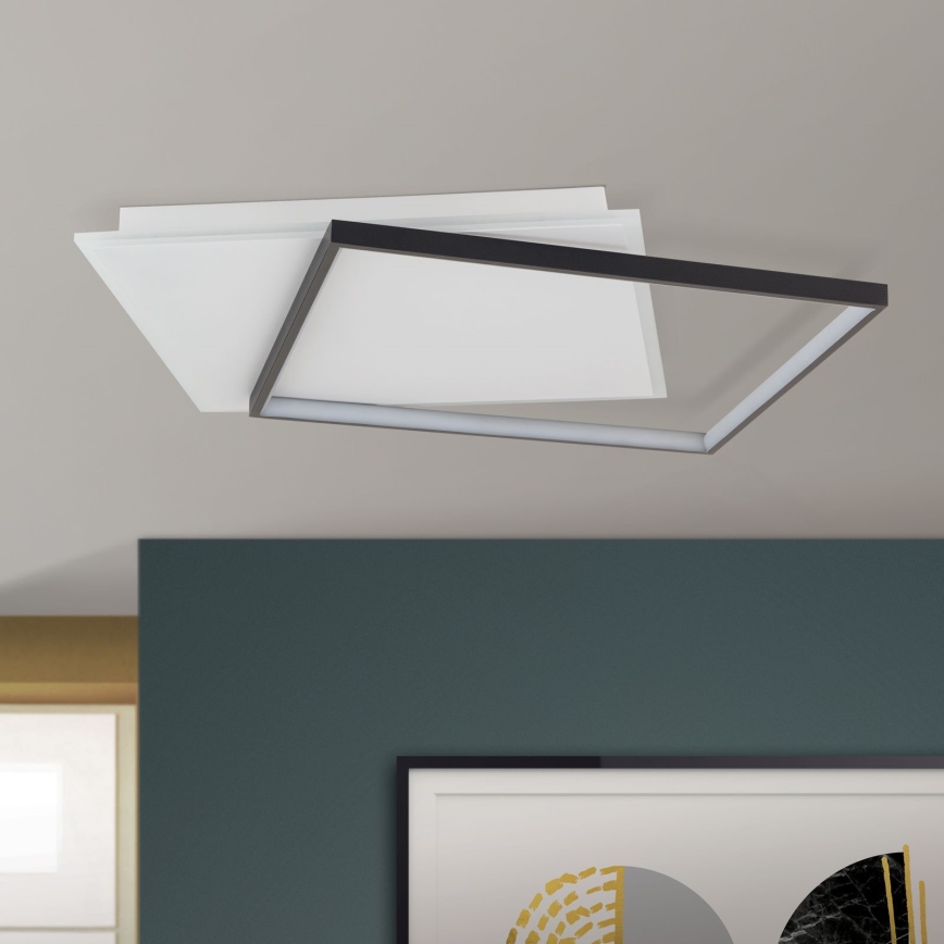 LED Dimmable ceiling light EMANUEL LED/50W/230V white/black