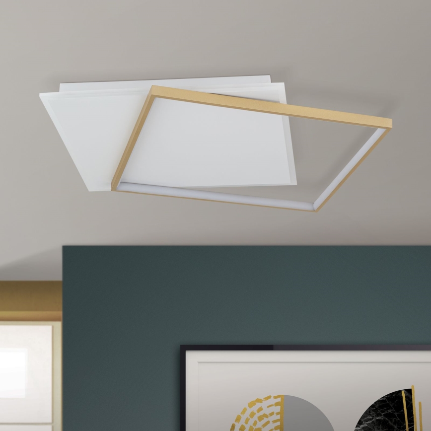 LED Dimmable ceiling light EMANUEL LED/50W/230V white/gold