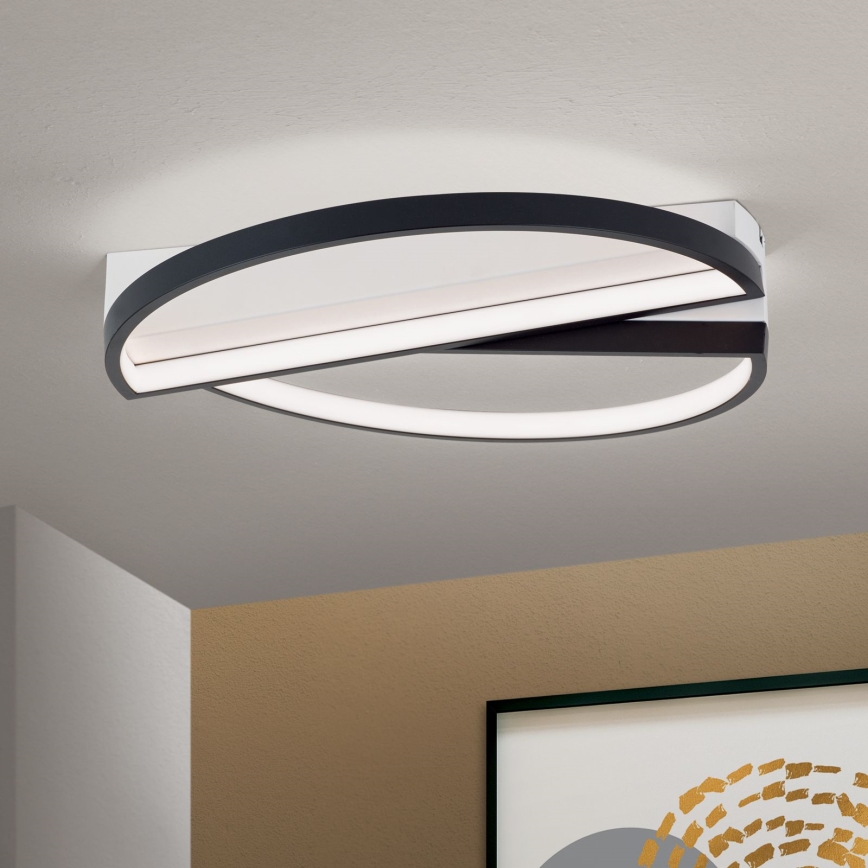 LED Dimmable ceiling light OLGA LED/28W/230V black/white