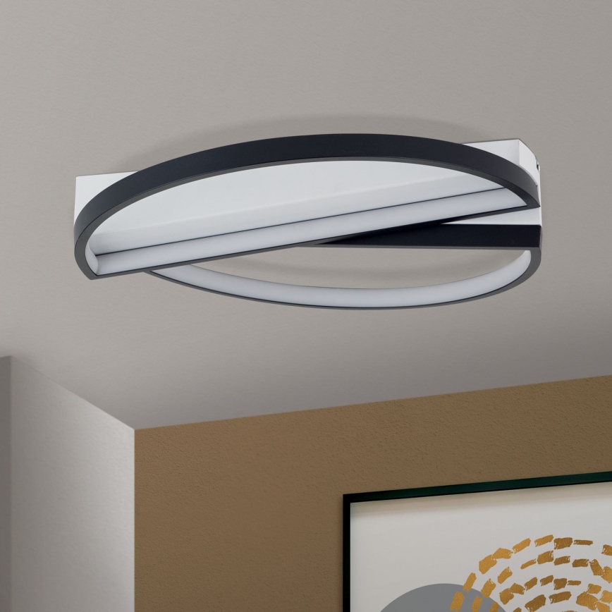 LED Dimmable ceiling light OLGA LED/28W/230V black/white