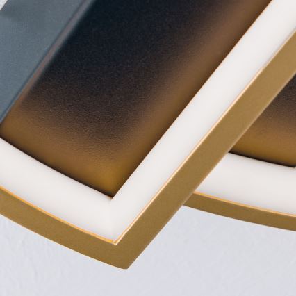 LED Dimmable ceiling light OLGA LED/28W/230V gold/black