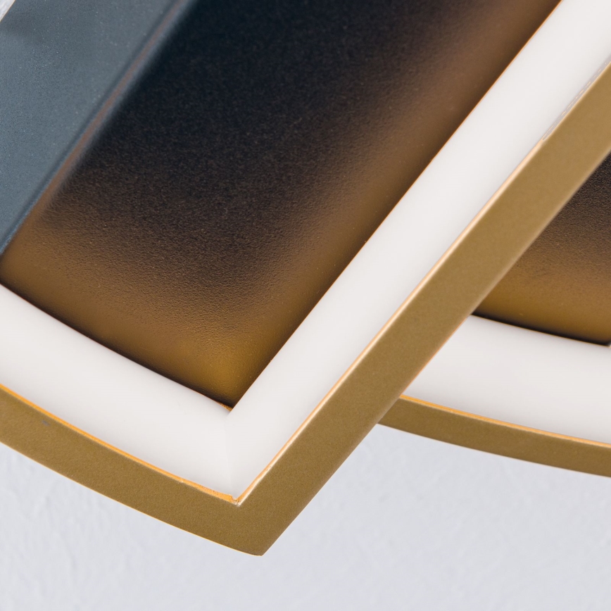 LED Dimmable ceiling light OLGA LED/28W/230V gold/black
