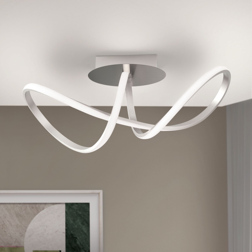 LED Dimmable surface-mounted chandelier CIRCUS LED/30W/230V matte chrome