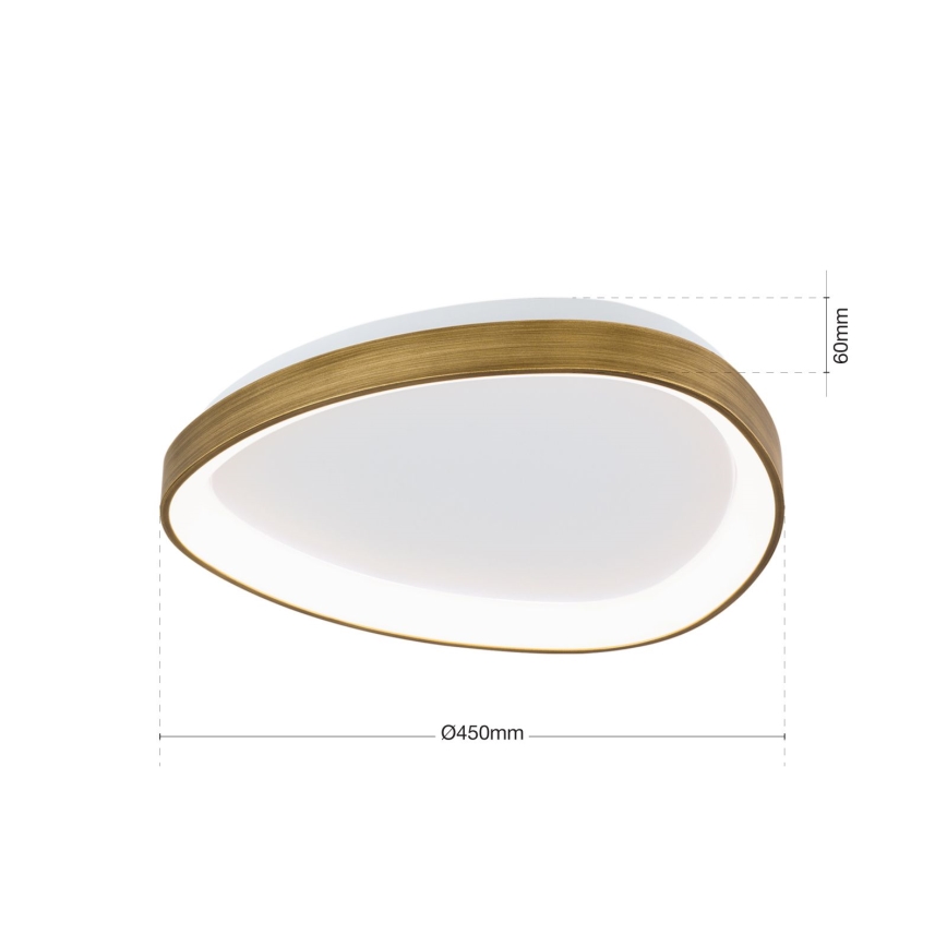 LED Ceiling light CHARLIE LED/35W/230V d. 45 cm gold