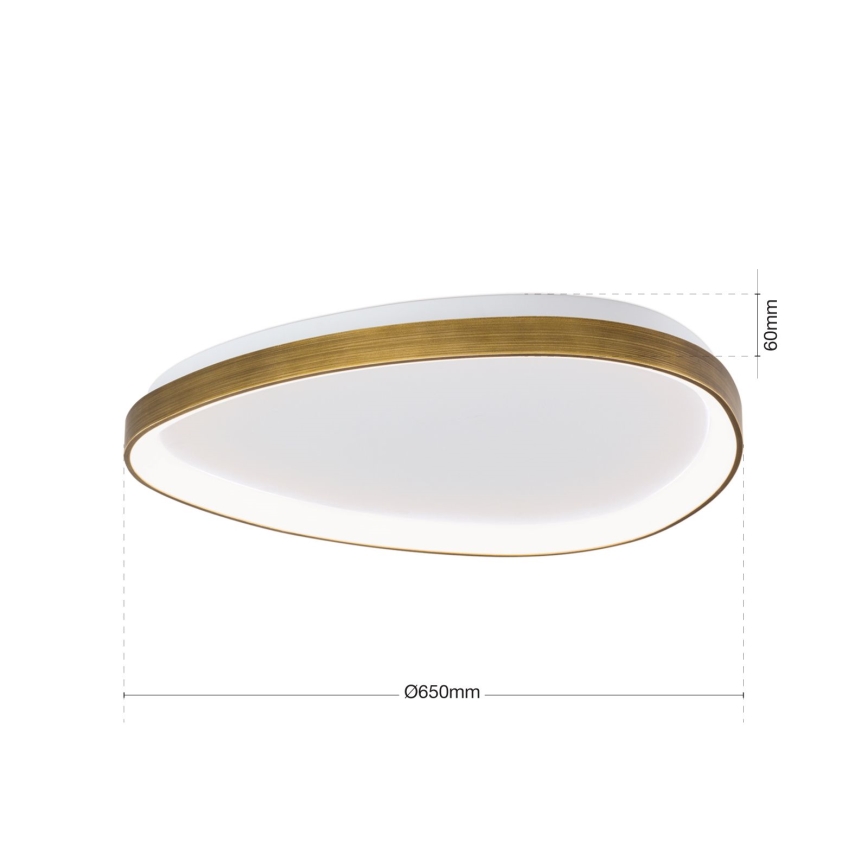 LED Ceiling light CHARLIE LED/48W/230V d. 65 cm gold