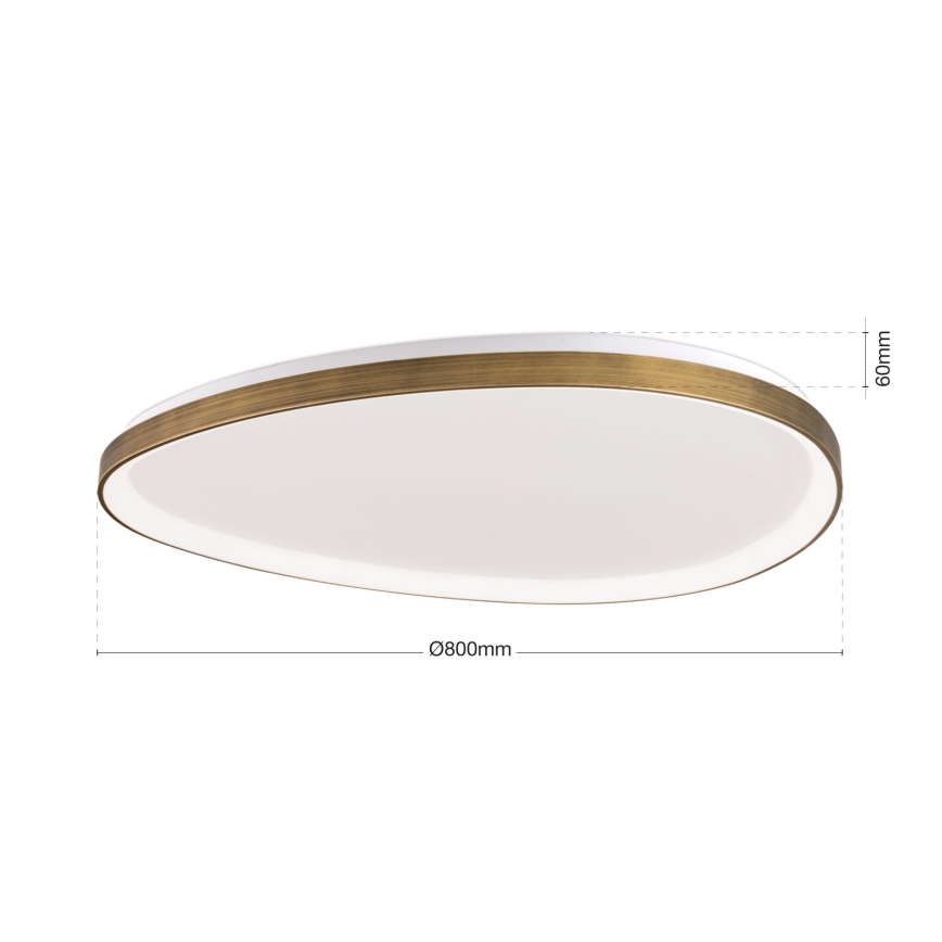 LED Ceiling light CHARLIE LED/72W/230V d. 80 cm gold