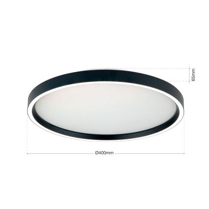 LED Dimmable ceiling light MASCA LED/36W/230V 2700/3350/4000K d. 40 cm black