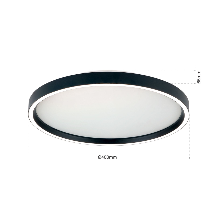 LED Dimmable ceiling light MASCA LED/36W/230V 2700/3350/4000K d. 40 cm black