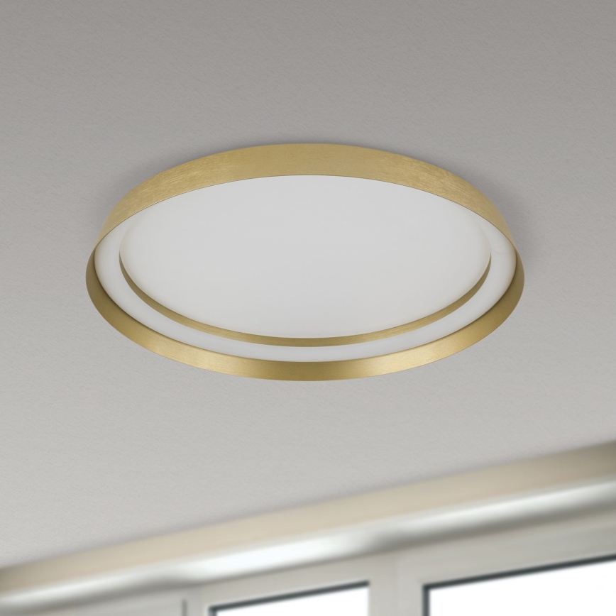 LED Dimmable ceiling light MANTA LED/38W/230V 2700/3000/4000K d. 45 cm gold