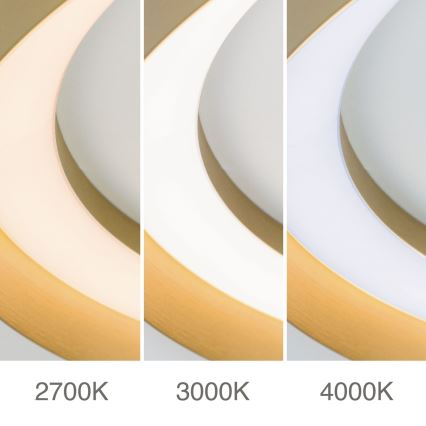 LED Dimmable ceiling light MANTA LED/38W/230V 2700/3000/4000K d. 45 cm gold