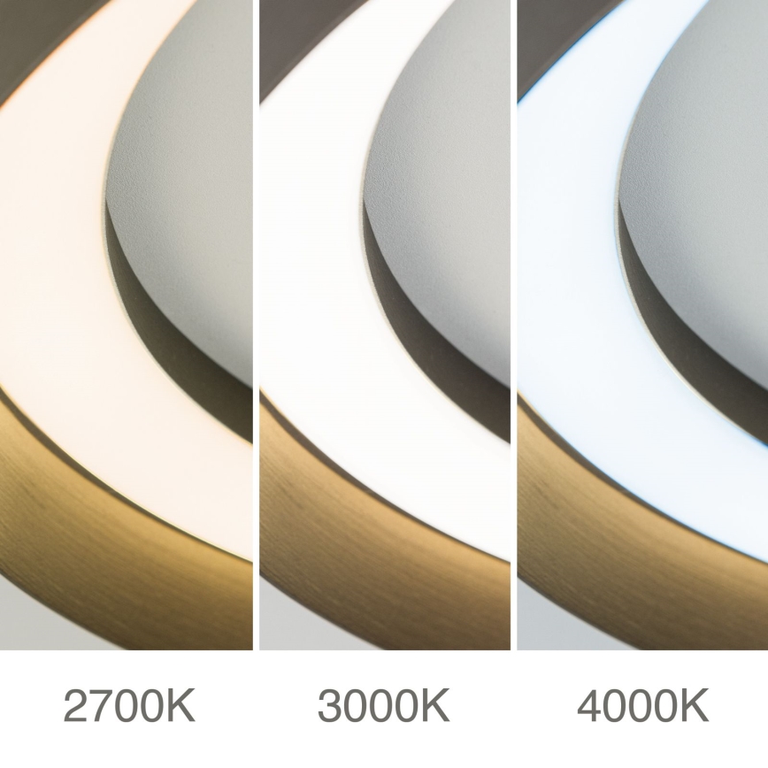 LED Dimmable ceiling light MANTA LED/38W/230V 2700/3000/4000K d. 45 cm brown