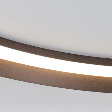 LED Dimmable ceiling light MANTA LED/38W/230V 2700/3000/4000K d. 45 cm brown