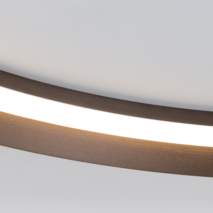 LED Dimmable ceiling light MANTA LED/38W/230V 2700/3000/4000K d. 45 cm brown