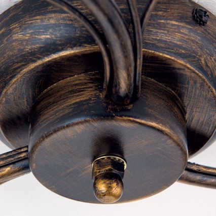 Surface-mounted chandelier SISI 3xE14/40W/230V d. 60 cm bronze/patina