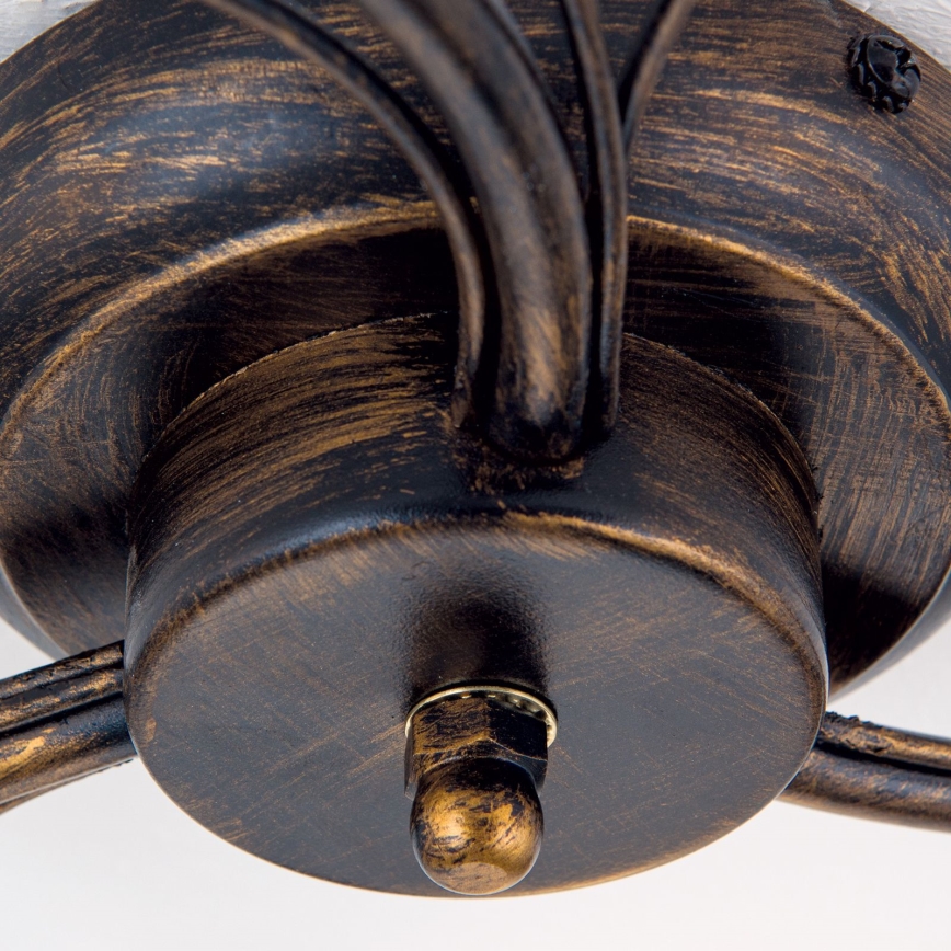 Surface-mounted chandelier SISI 3xE14/40W/230V d. 60 cm bronze/patina