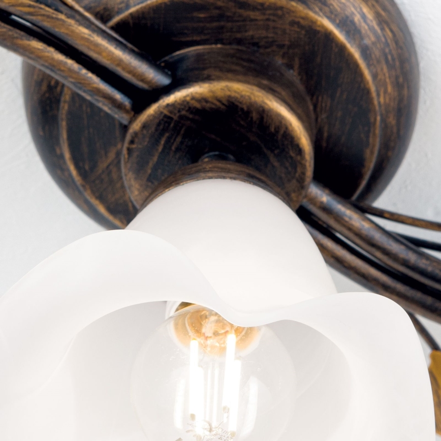 Surface-mounted chandelier SISI 5xE14/40W/230V bronze/patina