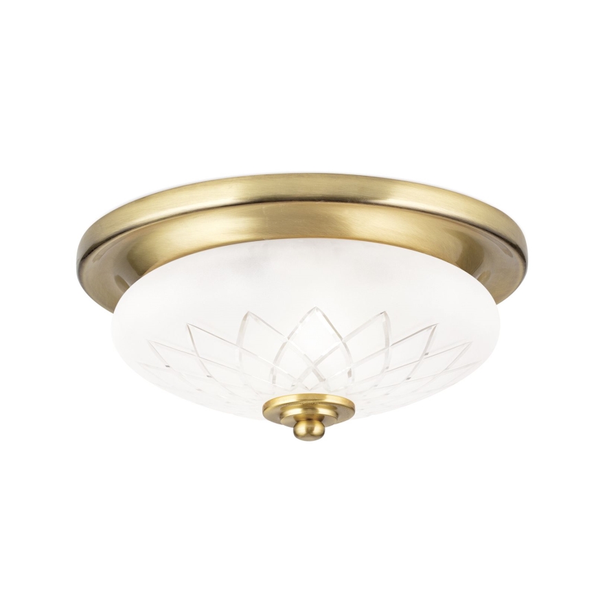 Ceiling light PORTO 1xE27/40W/230V d. 26 cm gold