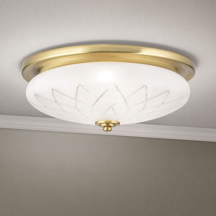 Ceiling light PORTO 2xE27/40W/230V d. 37 cm gold