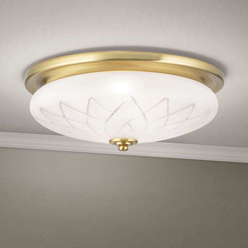 Ceiling light PORTO 2xE27/40W/230V d. 37 cm gold