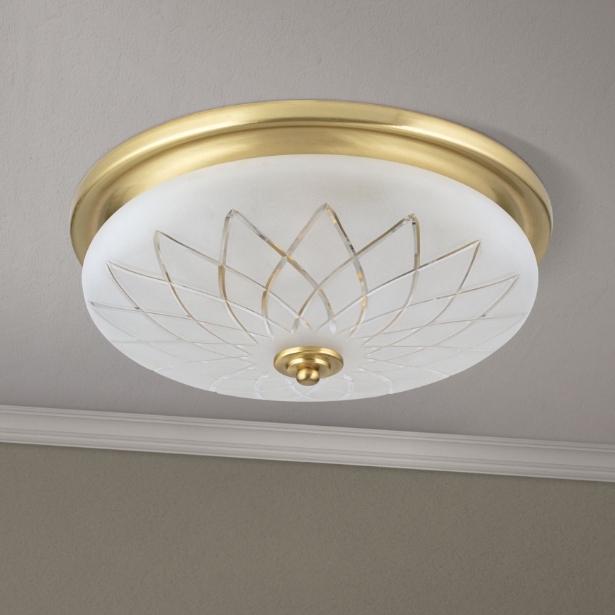 Ceiling light PORTO 2xE27/40W/230V d. 37 cm gold