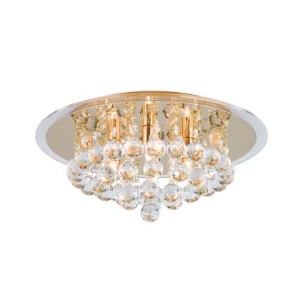 Crystal ceiling light GLORIA 4xG9/40W/230V d. 38 cm gold