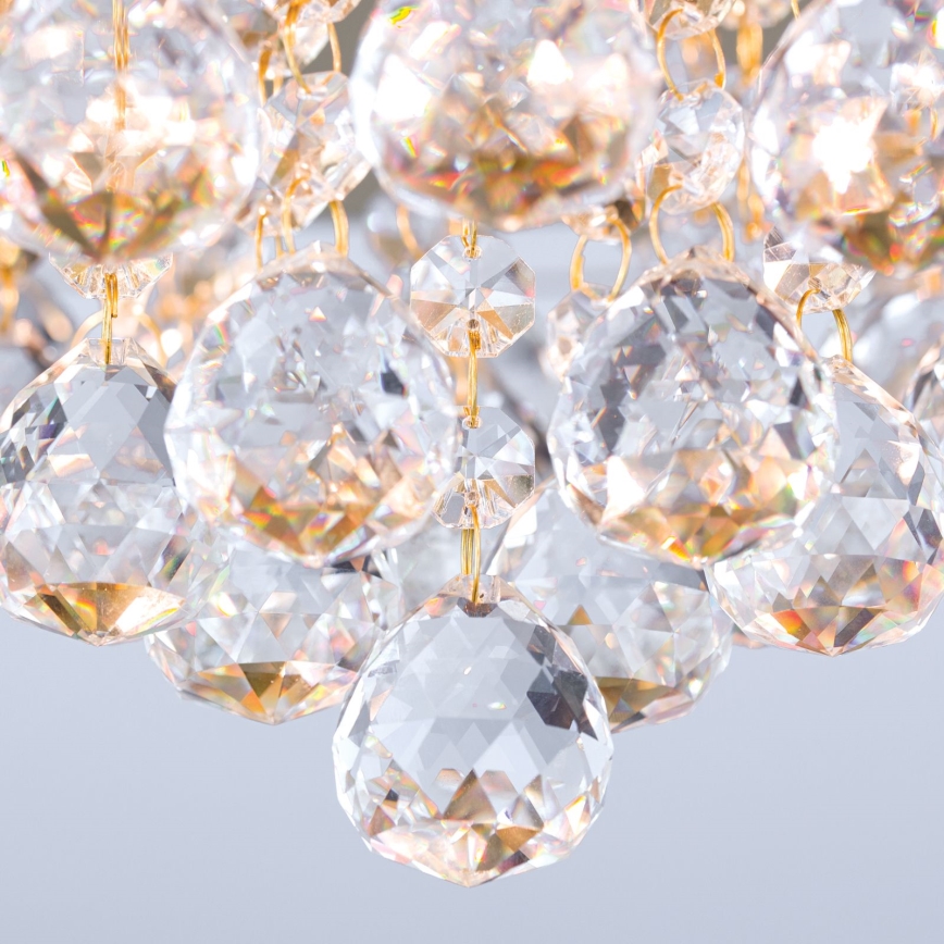 Crystal ceiling light GLORIA 6xG9/40W/230V d. 50 cm gold