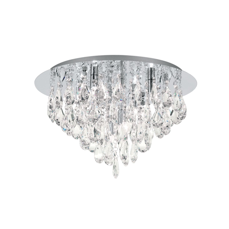 Crystal ceiling light CELESTE 6xG9/40W/230V d. 45 cm shiny chrome