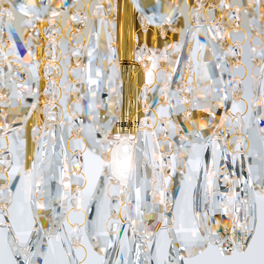 Crystal ceiling light CELESTE 6xG9/40W/230V d. 45 cm gold
