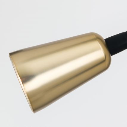 DOTTY Dimmable Flexible Wall Lamp 1x GU10/10W/230V, Black/Brass