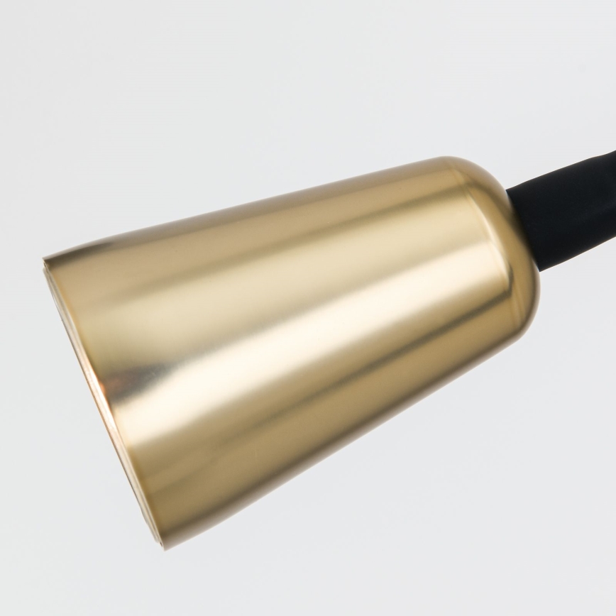 DOTTY Dimmable Flexible Wall Lamp 1x GU10/10W/230V, Black/Brass