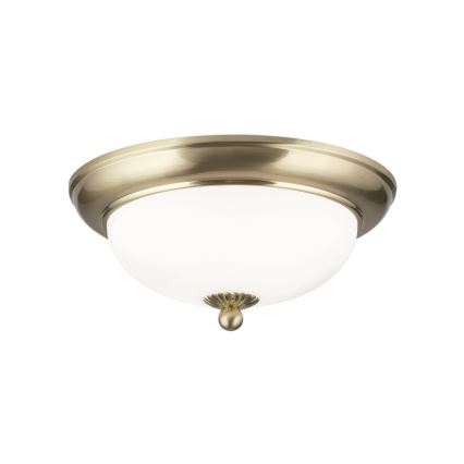 EMPIRA ceiling light, 2xE14/40W/230V, Ø 26.5 cm, brass