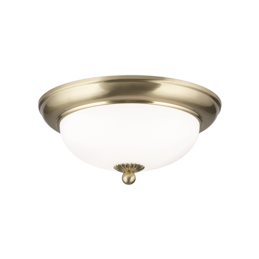 EMPIRA ceiling light, 2xE14/40W/230V, Ø 26.5 cm, brass
