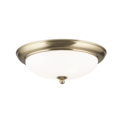Ceiling light EMPIRA 2×E27/40W/230V Ø 35.5 cm brass
