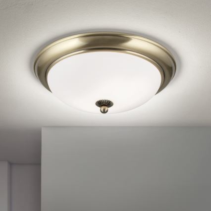 Ceiling light EMPIRA 2xE27/40W/230V Ø 35.5 cm bronze