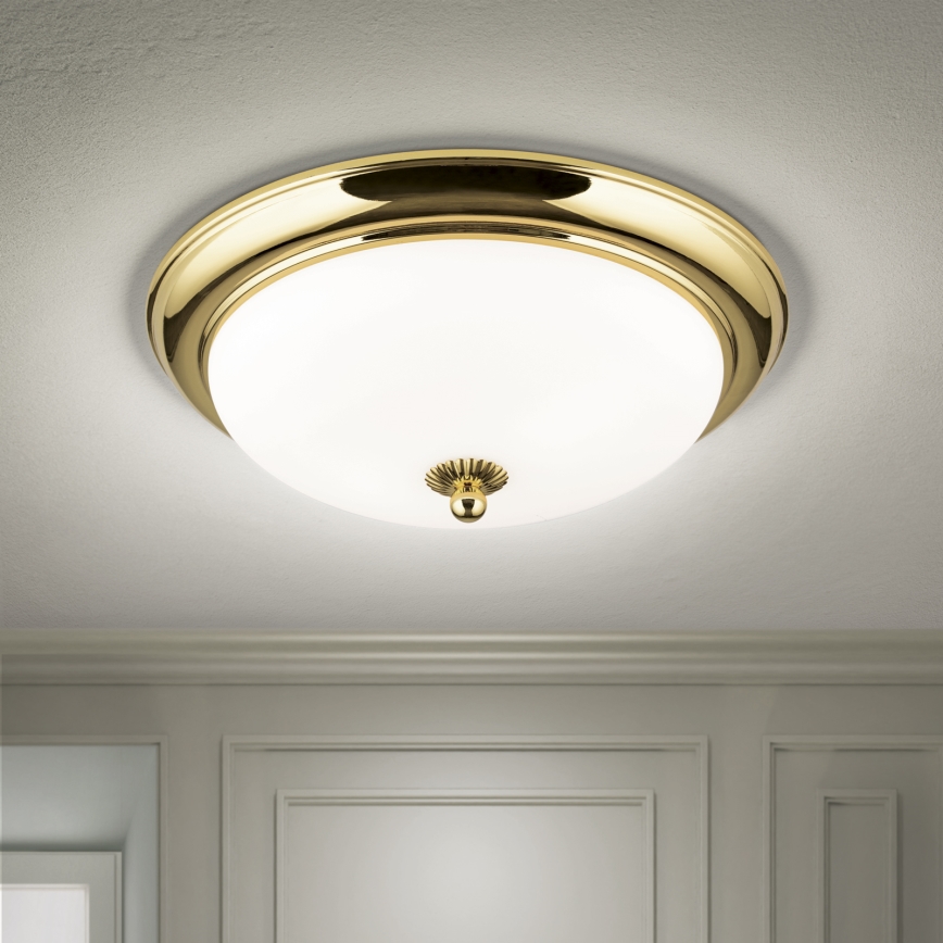 Ceiling light EMPIRA 2xE27/40W/230V Ø 35.5 cm gold