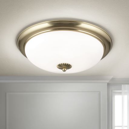 EMPIRA Ceiling Light — 3×E27 (max. 40 W) · 230 V · Ø 48 cm · Brass