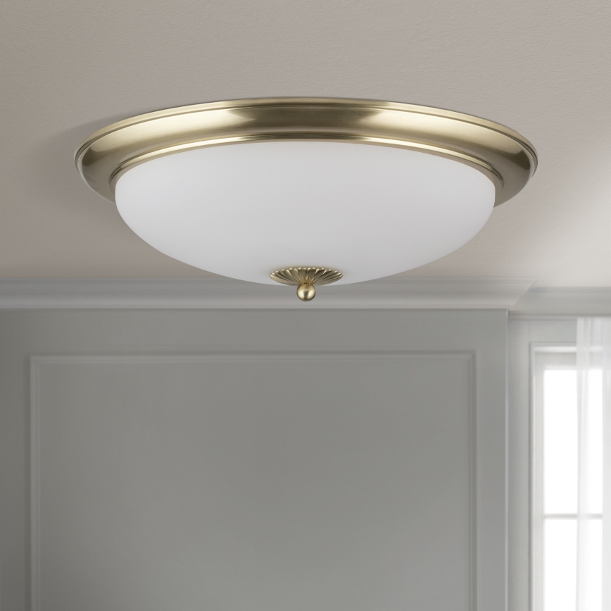 EMPIRA Ceiling Light — 3×E27 (max. 40 W) · 230 V · Ø 48 cm · Brass