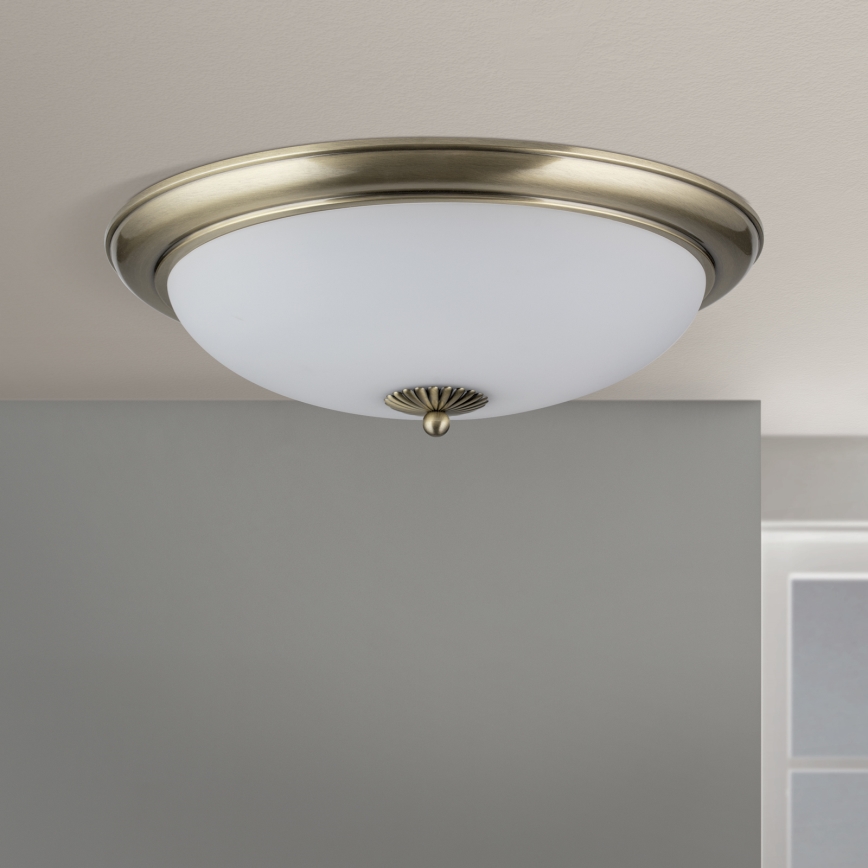 EMPIRA ceiling light, 3x E27/40W/230V, Ø 48 cm, bronze