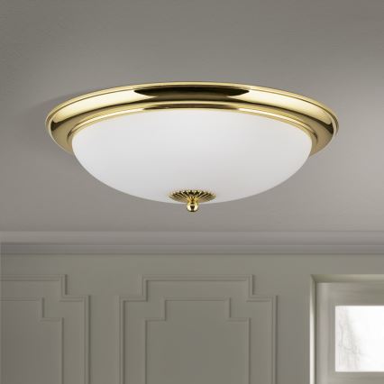 EMPIRA Ceiling Light 3xE27/40W/230V, diam. 48 cm, gold
