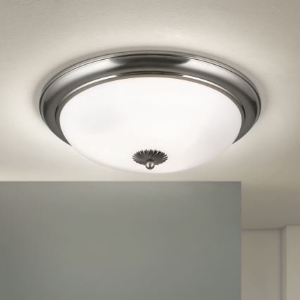 Ceiling light EMPIRA, 3xE27/40W/230V, Ø 48 cm, matte chrome