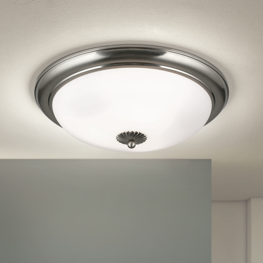 Ceiling light EMPIRA, 3xE27/40W/230V, Ø 48 cm, matte chrome