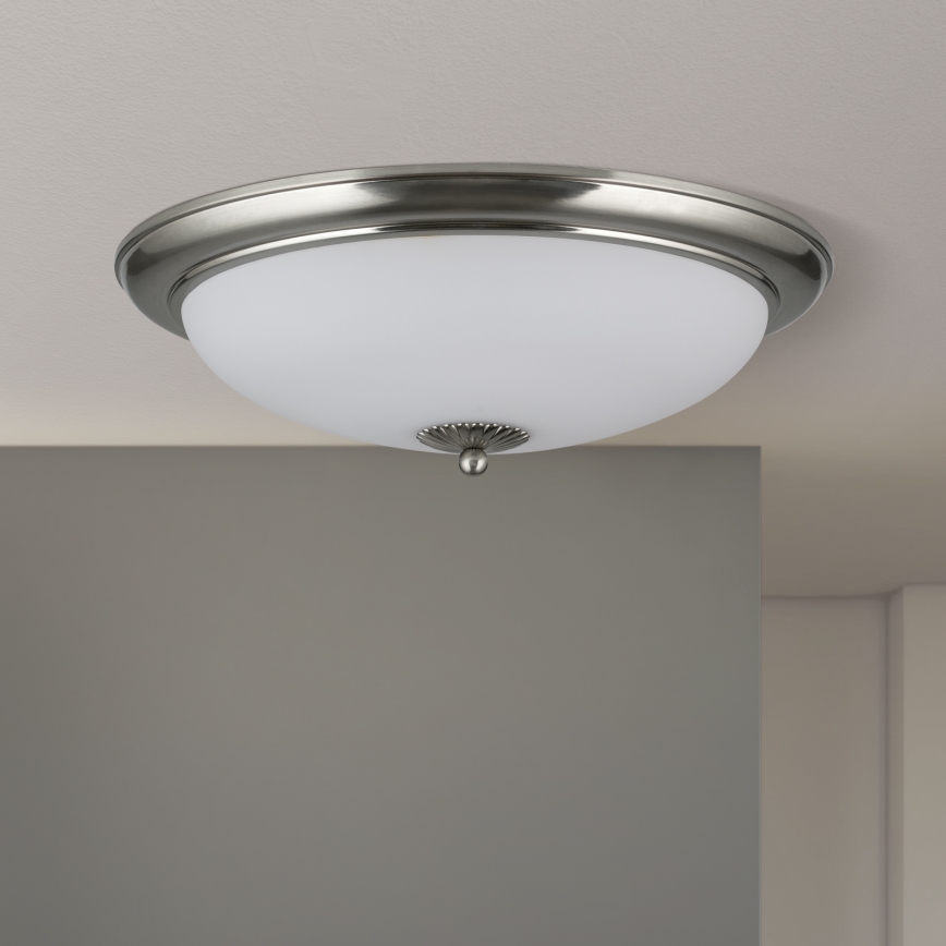 Ceiling light EMPIRA, 3xE27/40W/230V, Ø 48 cm, matte chrome