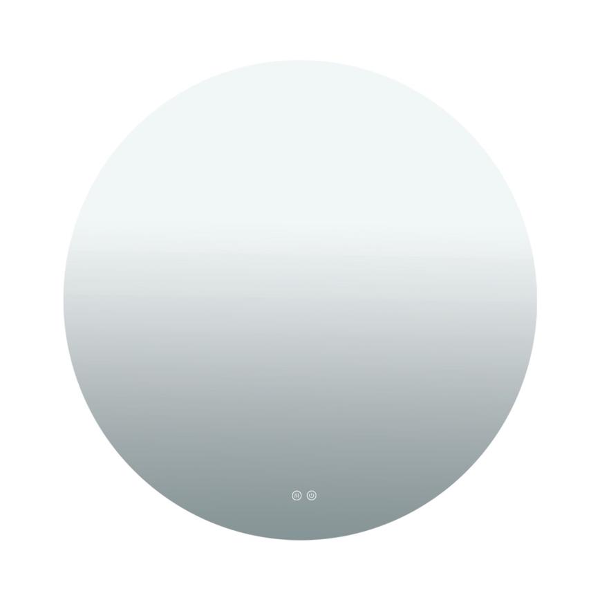 LED heated wall-mounted bathroom mirror with backlighting FOCUS LED/27W/230V 3000/4200/6000K Ø 80 cm IP44