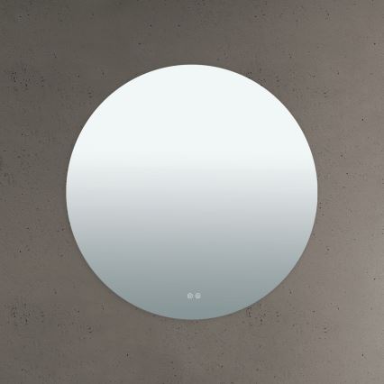 LED heated wall-mounted bathroom mirror with backlighting FOCUS LED/27W/230V 3000/4200/6000K Ø 80 cm IP44