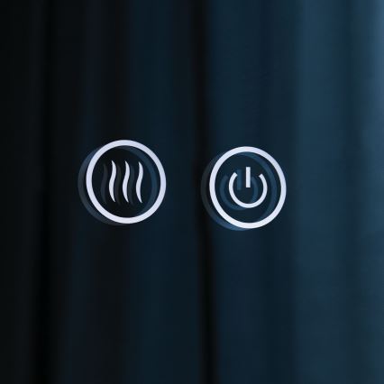 LED heated wall-mounted bathroom mirror with backlighting FOCUS LED/27W/230V 3000/4200/6000K Ø 80 cm IP44