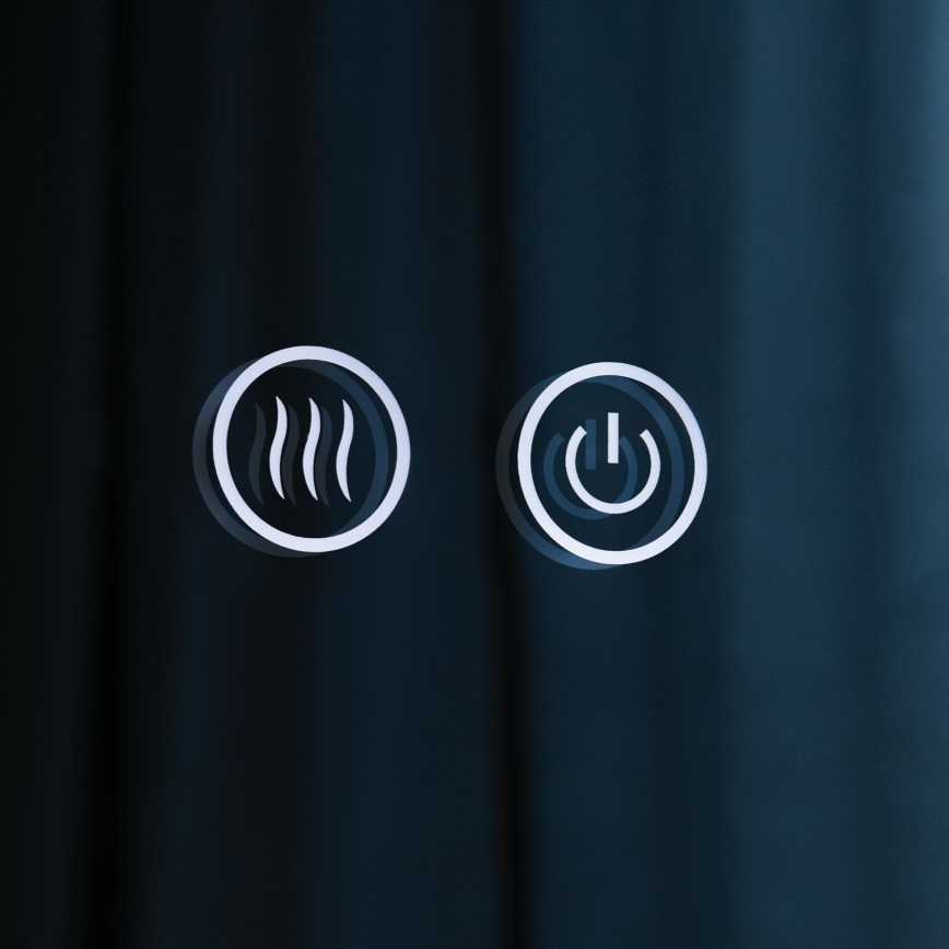 LED heated wall-mounted bathroom mirror with backlighting FOCUS LED/27W/230V 3000/4200/6000K Ø 80 cm IP44