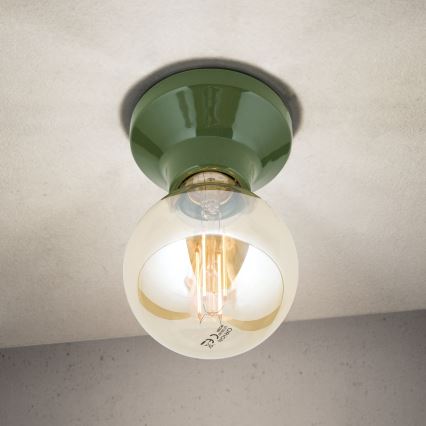 FROST Ceiling Light 1xE27/60W/230V Green