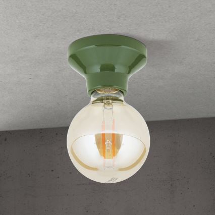FROST Ceiling Light 1xE27/60W/230V Green