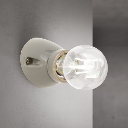 FROST Wall Light 1xE27/60W/230V Grey